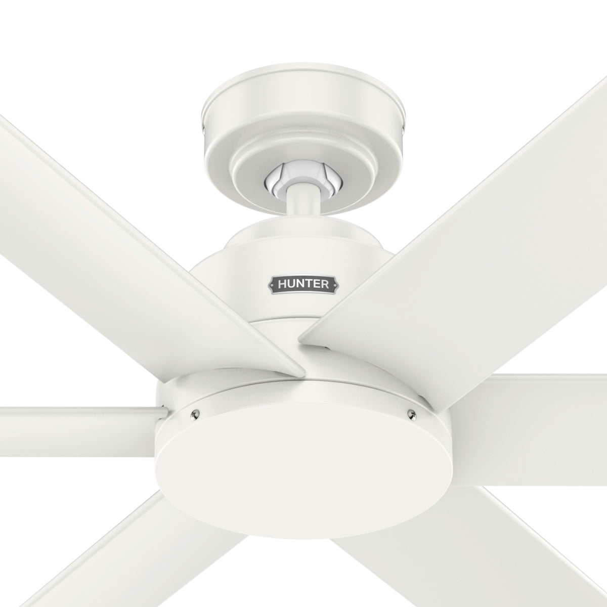 52 inch Kennicott Fresh White Damp Rated Ceiling Fan and Wall Control