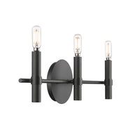 22'' Skyva Matte Black 3 Light Bath Vanity