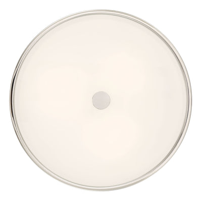 8.75'' Ardezia Polished NickelClear Ribbed 3 Light Semi-Flush Mount