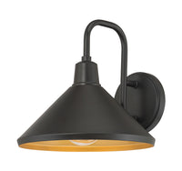 9.75-inch Vectra Powder Coated Black 1-Light Outdoor Wall Sconce