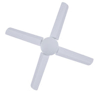 52 Inch IP55 Wet Rated White Fan with Remote