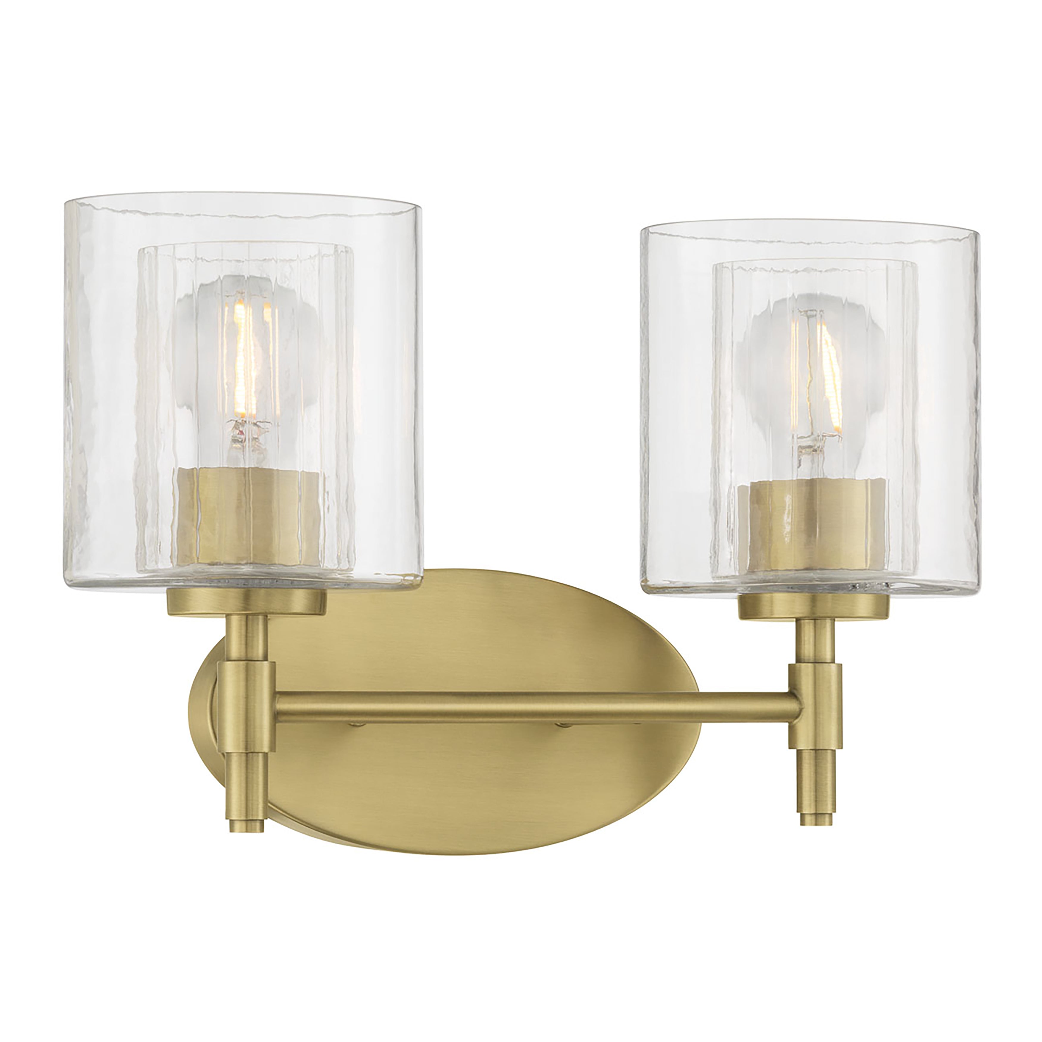 15'' Solventa Vintage Brass 2 Light Bath Vanity