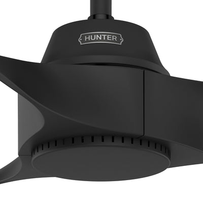 60 inch Mosley ENERGY STAR® Matte Black Damp Rated Ceiling Fan and Wall Control