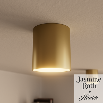 Canoga 6-inch Luxe Gold 3000K LED Flush Mount Ceiling Light with Metal Shade