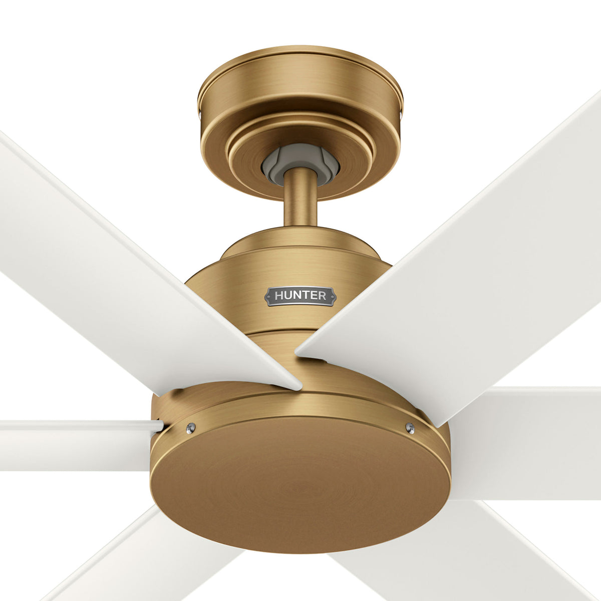 60 inch Kennicott ENERGY STAR® Luxe Gold Damp Rated Ceiling Fan and Handheld Remote