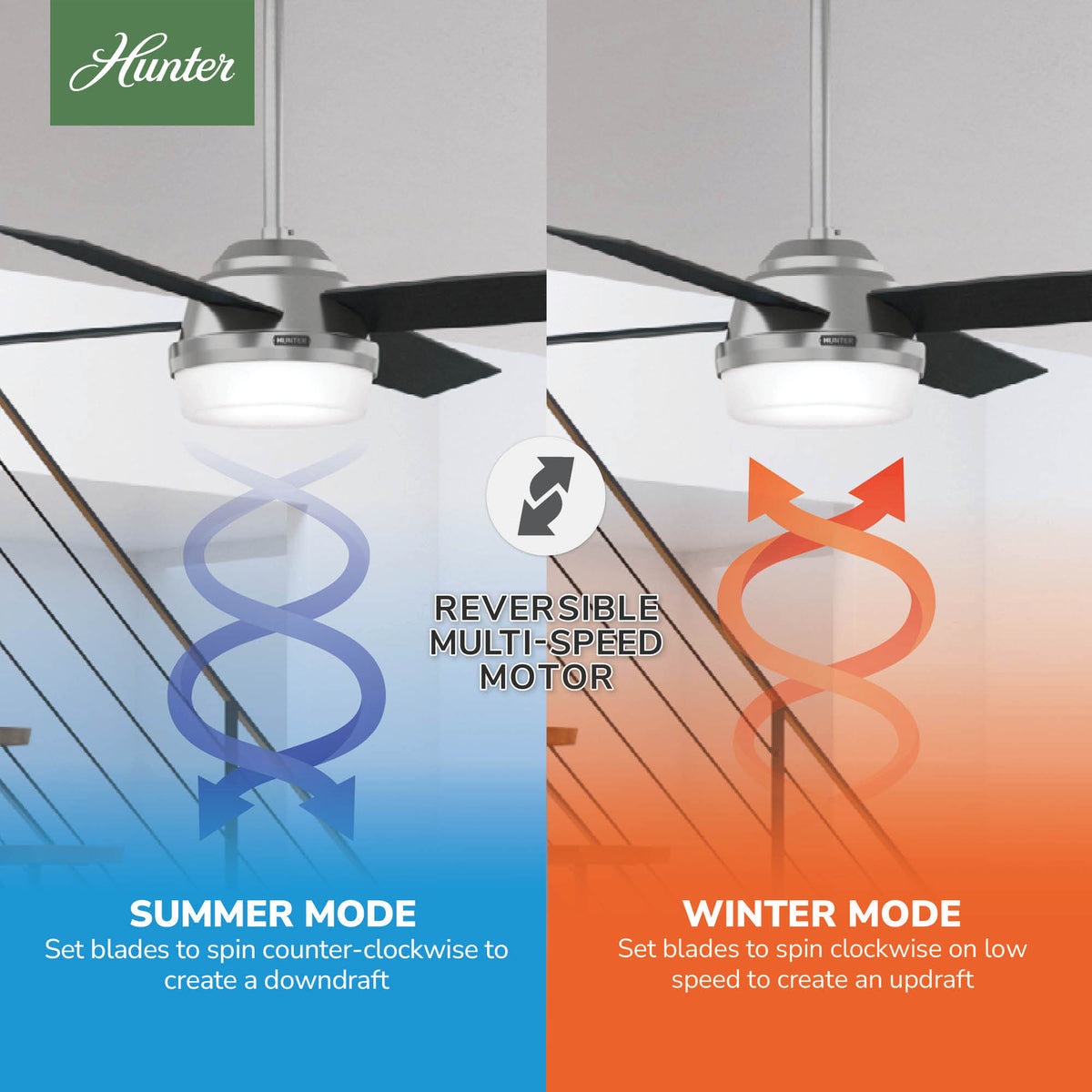 52 inch Dempsey Brushed Nickel Ceiling Fan with LED Light Kit and Handheld Remote