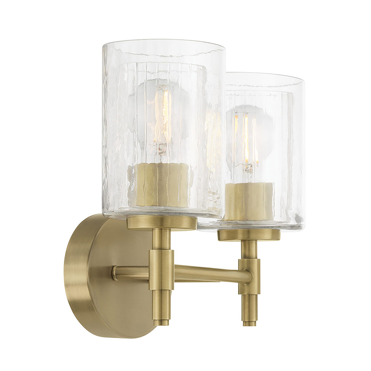 15'' Solventa Vintage Brass 2 Light Bath Vanity