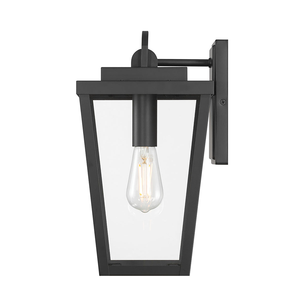 8'' Brenwick Powder Coated Black 1 Light Lantern
