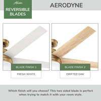 60 inch Aerodyne Wi-Fi ENERGY STAR® Luxe Gold Ceiling Fan with LED Light Kit and Handheld Remote