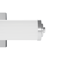 Holly Grove 18-inch 2-light Chrome Vanity Light with Cased White Glass