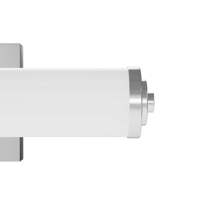 Holly Grove 18-inch 2-light Chrome Vanity Light with Cased White Glass