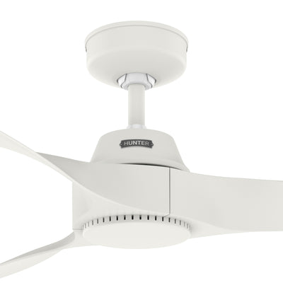 52 inch Mosley Fresh White Damp Rated Ceiling Fan and Wall Control