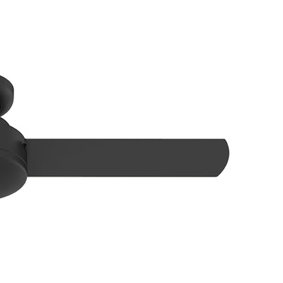 44 inch Presto Matte Black Low Profile Ceiling Fan and Wall Control