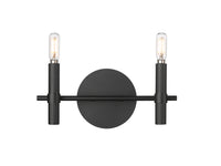 13'' Skyva Matte Black 2 Light Bath Vanity