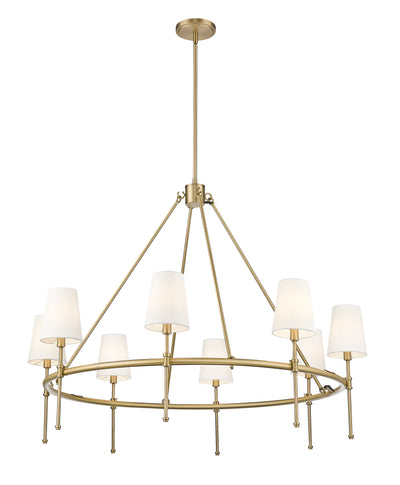 31.5'' Adorra Vintage Brass 8 Light Chandelier