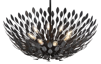 10.75'' Merylmint Matte Black 8 Light Pendant