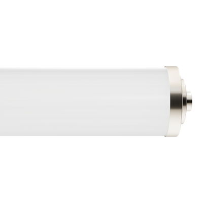 Holly Grove 24-inch 2-light Brushed Nickel Vanity Light with Cased White Glass