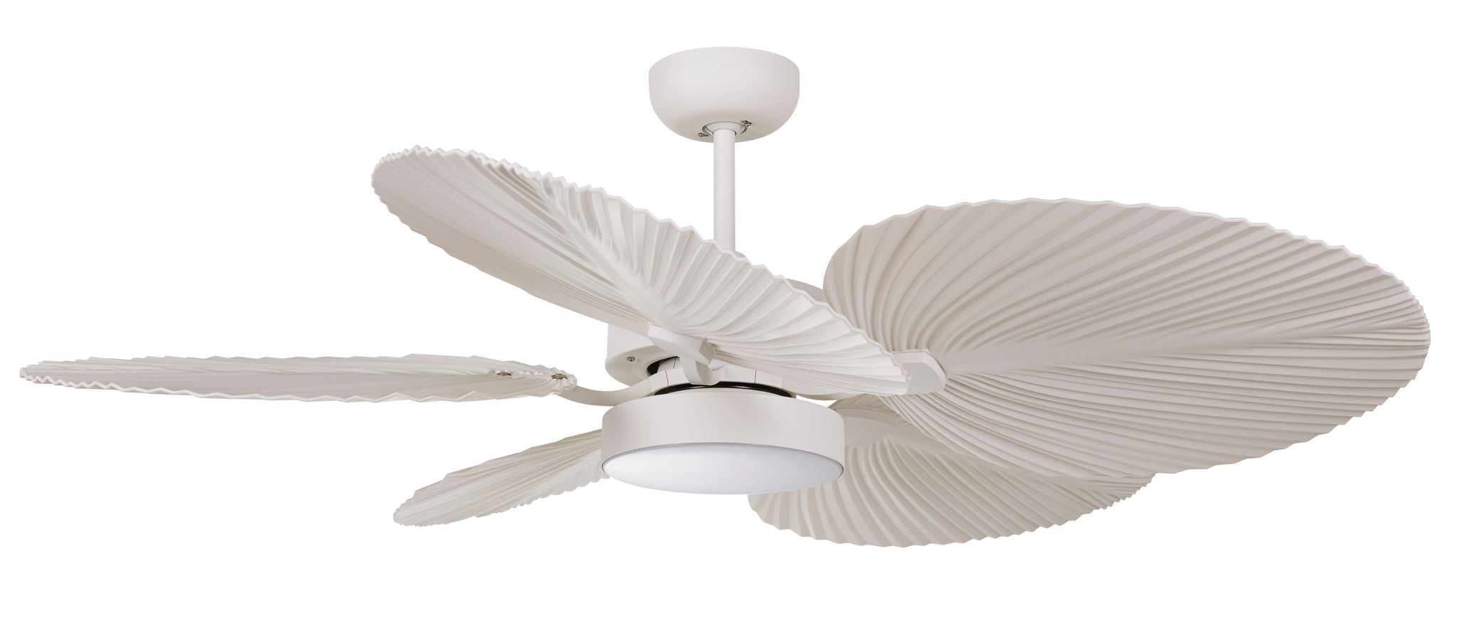 Bali 52 Inch White Fan with LED Light Antique White with Remote Included