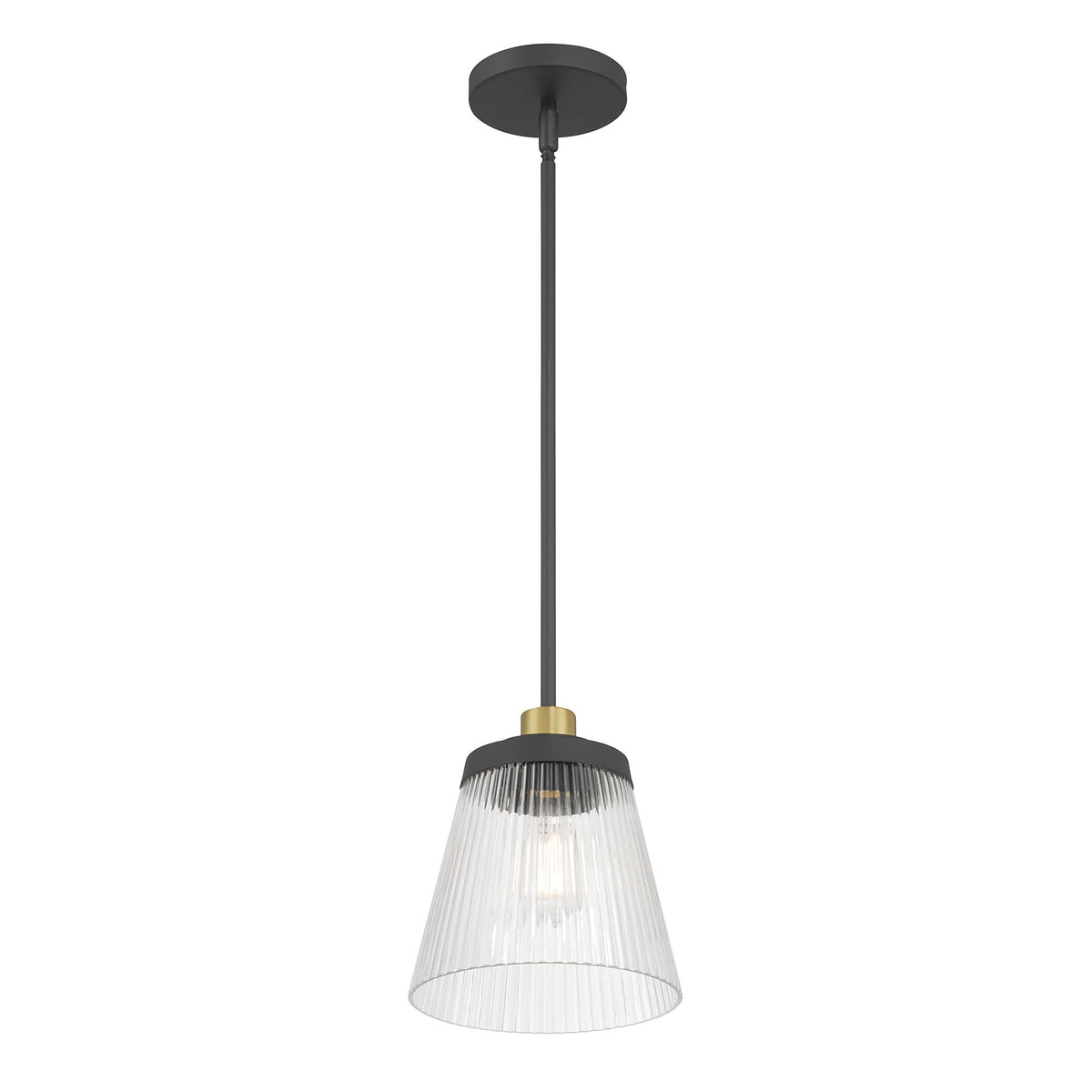 8.75'' Lustria Matte Black 1 Light Mini Pendant