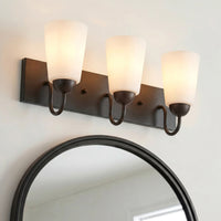 16'' Ivey Lake Matte Black 3 Light Bath Vanity