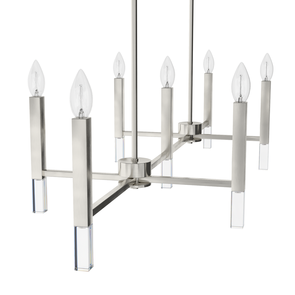 Sunjai 18-inch 7-light Brushed Nickel Linear Chandelier