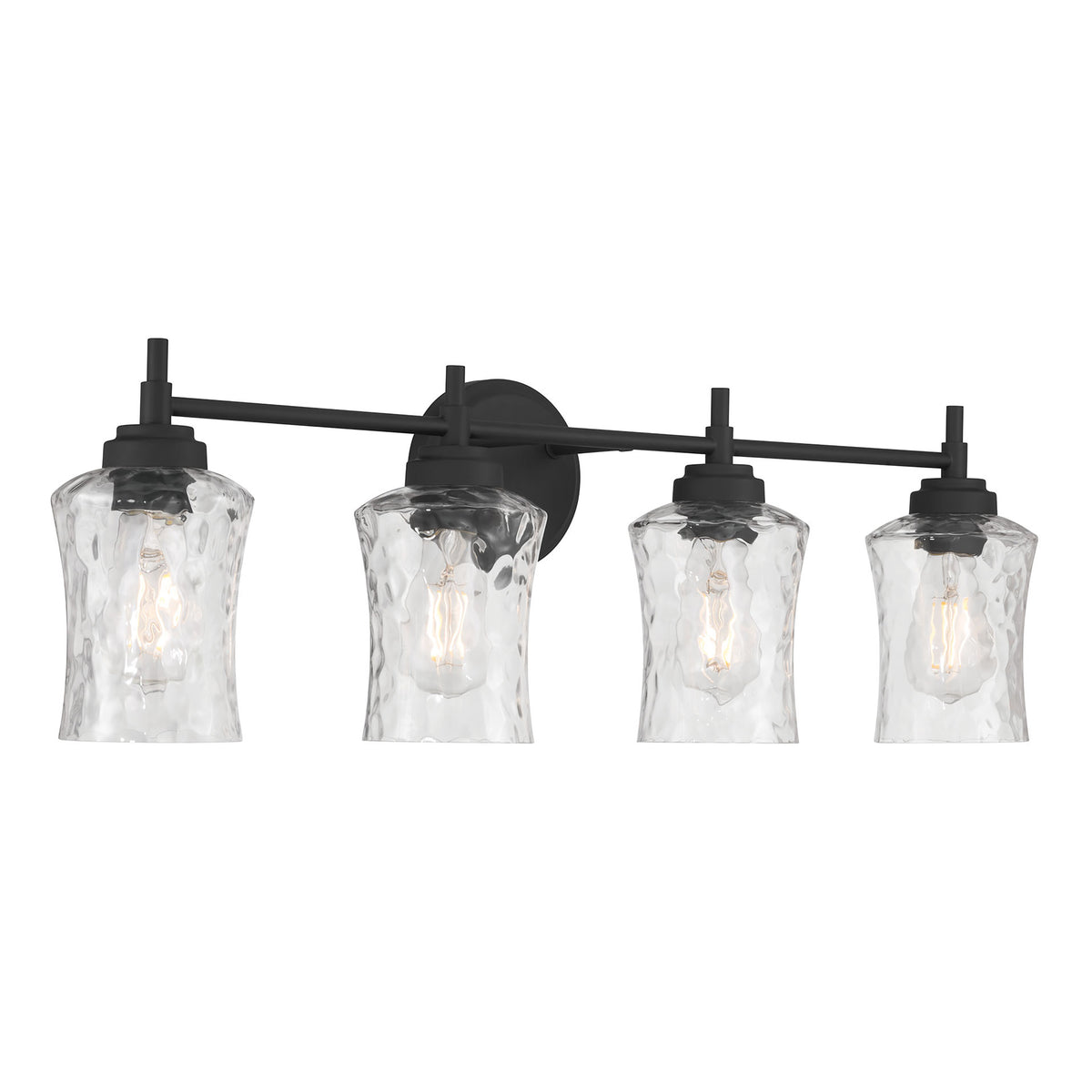 29.25'' Clarvyn Matte Black 4 Light Bath Vanity