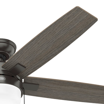52 inch Anisten Noble Bronze Ceiling Fan with LED Light Kit and Pull Chain