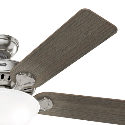 52 inch Pro's Best ENERGY STAR® Brushed Nickel Ceiling Fan with LED Light Kit and Pull Chain