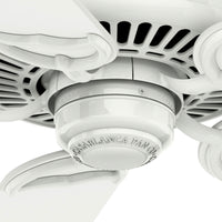 Casablanca 54 inch Panama ENERGY STAR® Snow White Ceiling Fan and Handheld Remote