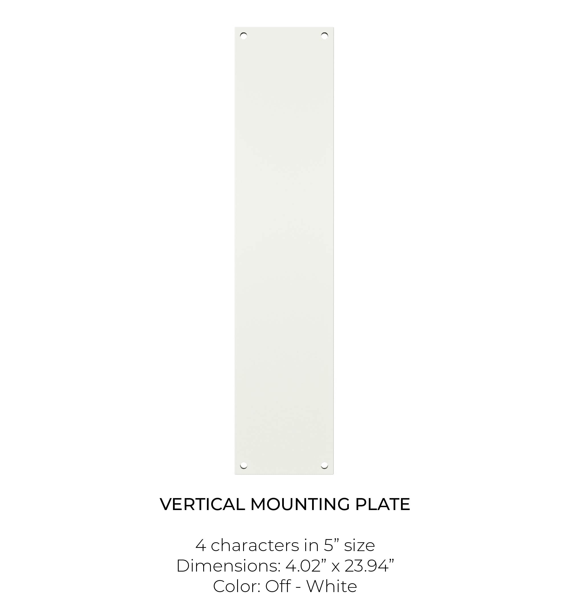 Mounting Plate - Vertical