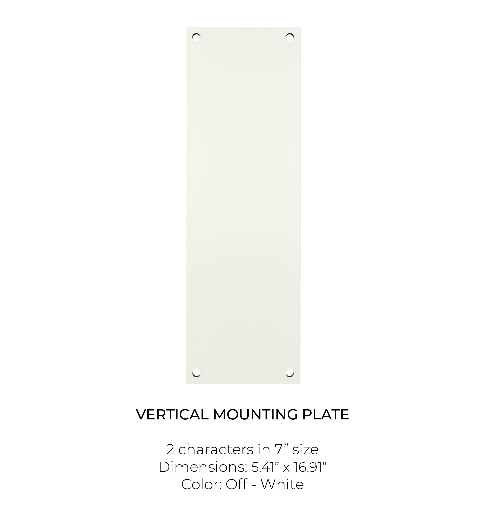 Mounting Plate - Vertical