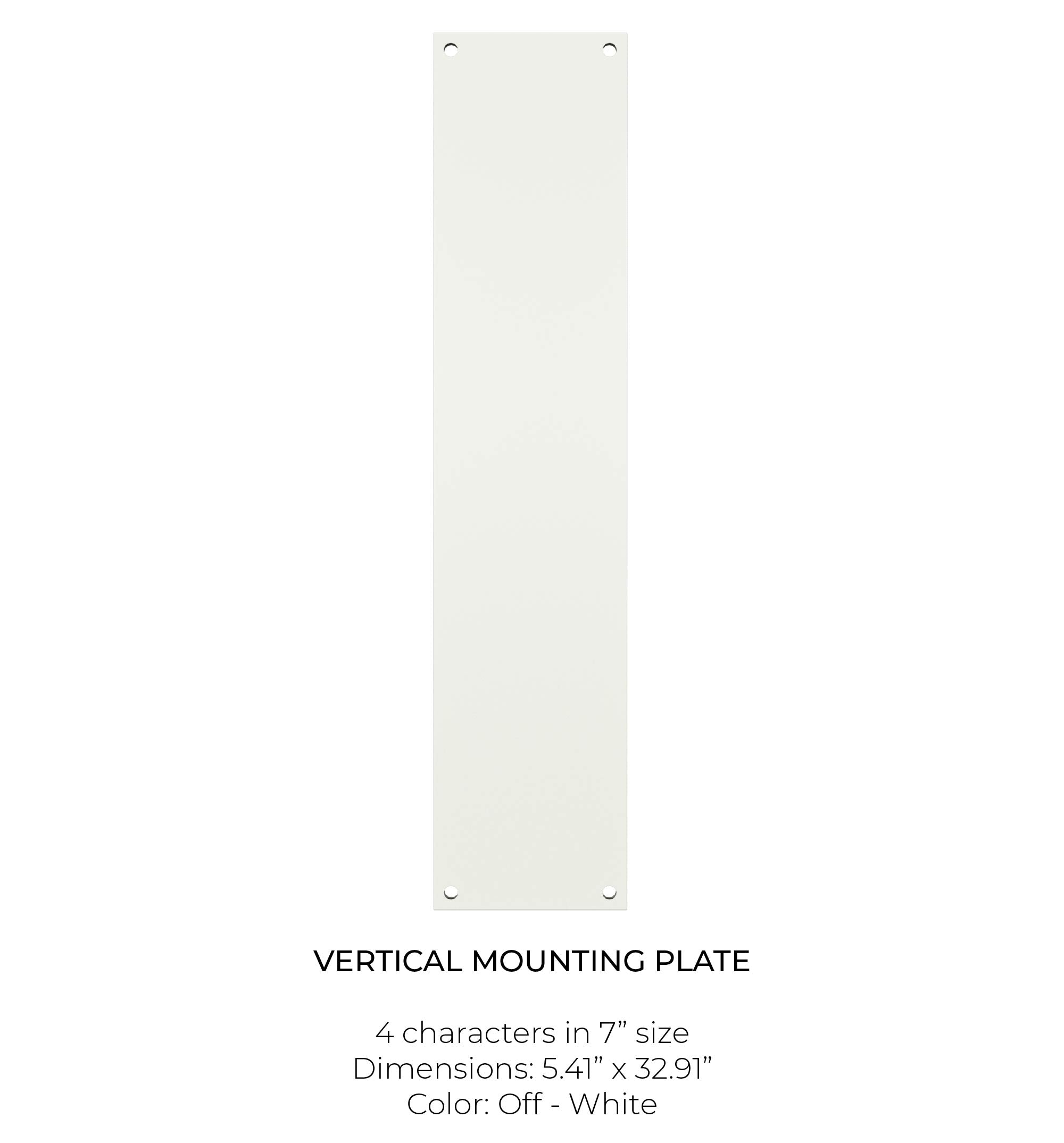 Mounting Plate - Vertical