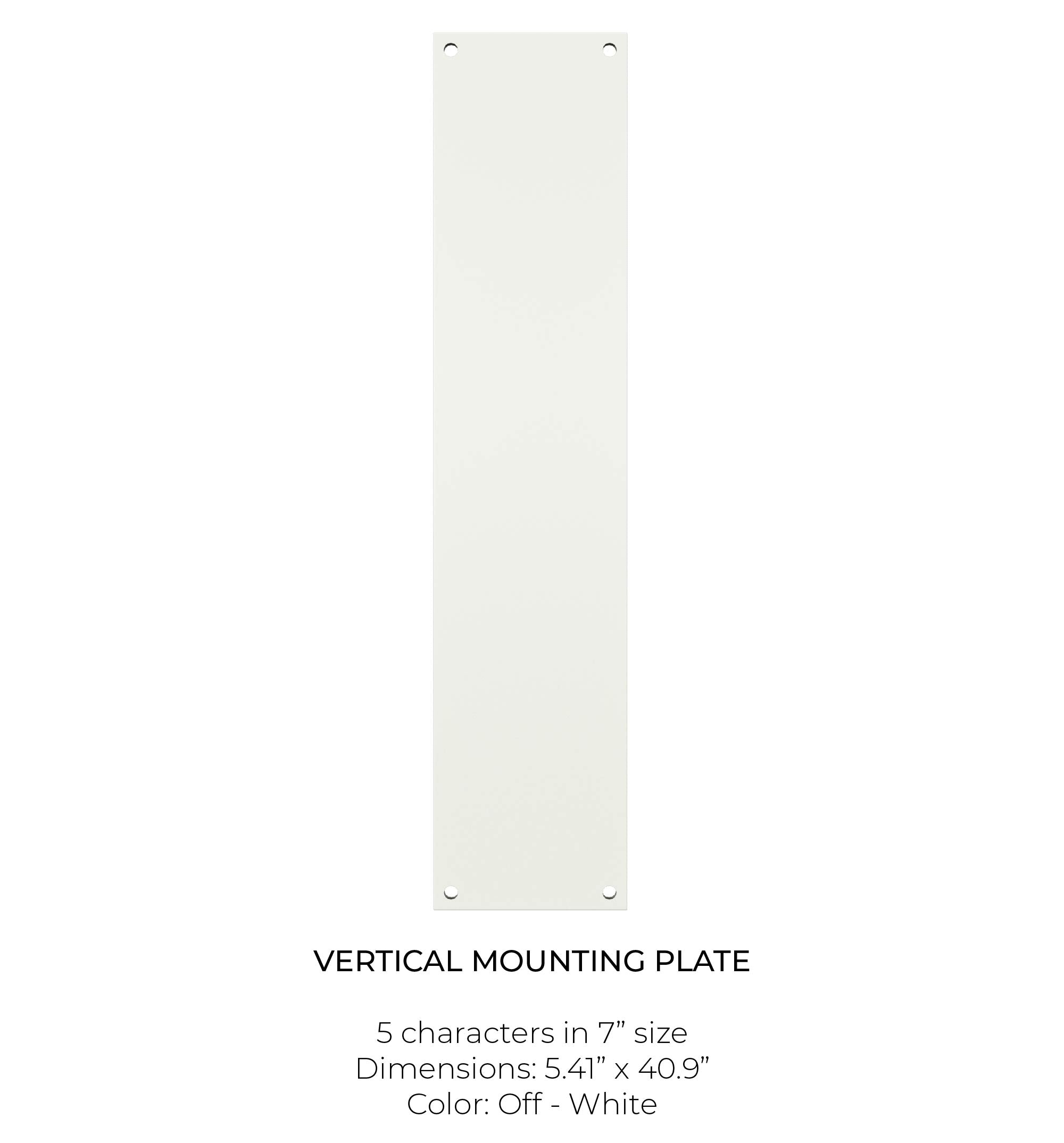 Mounting Plate - Vertical